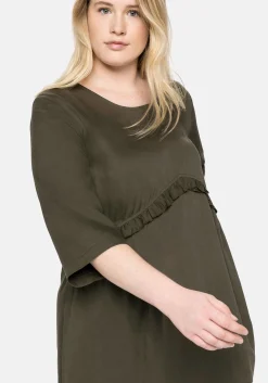 Tunika mit dekorativer Rüsche an der Taille