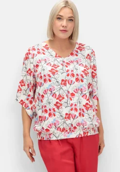 Tunika mit Flügelärmeln und Smokbund