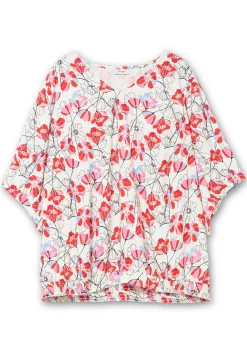 Tunika mit Flügelärmeln und Smokbund