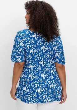 Tunika mit Flügelärmeln und Knotendetail