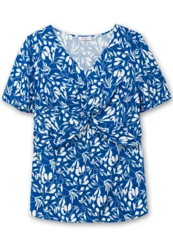 Tunika mit Flügelärmeln und Knotendetail