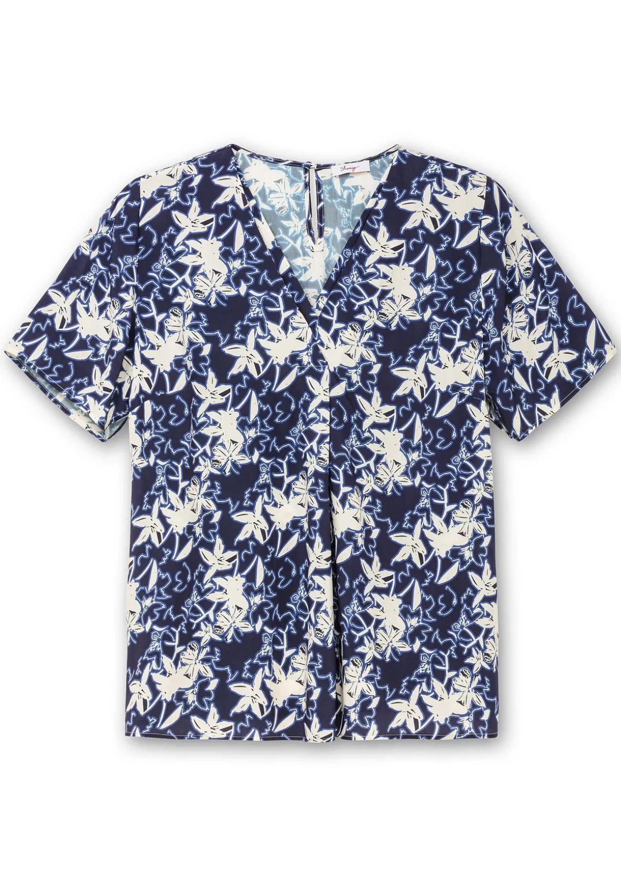 Tunika mit floralem Alloverdruck