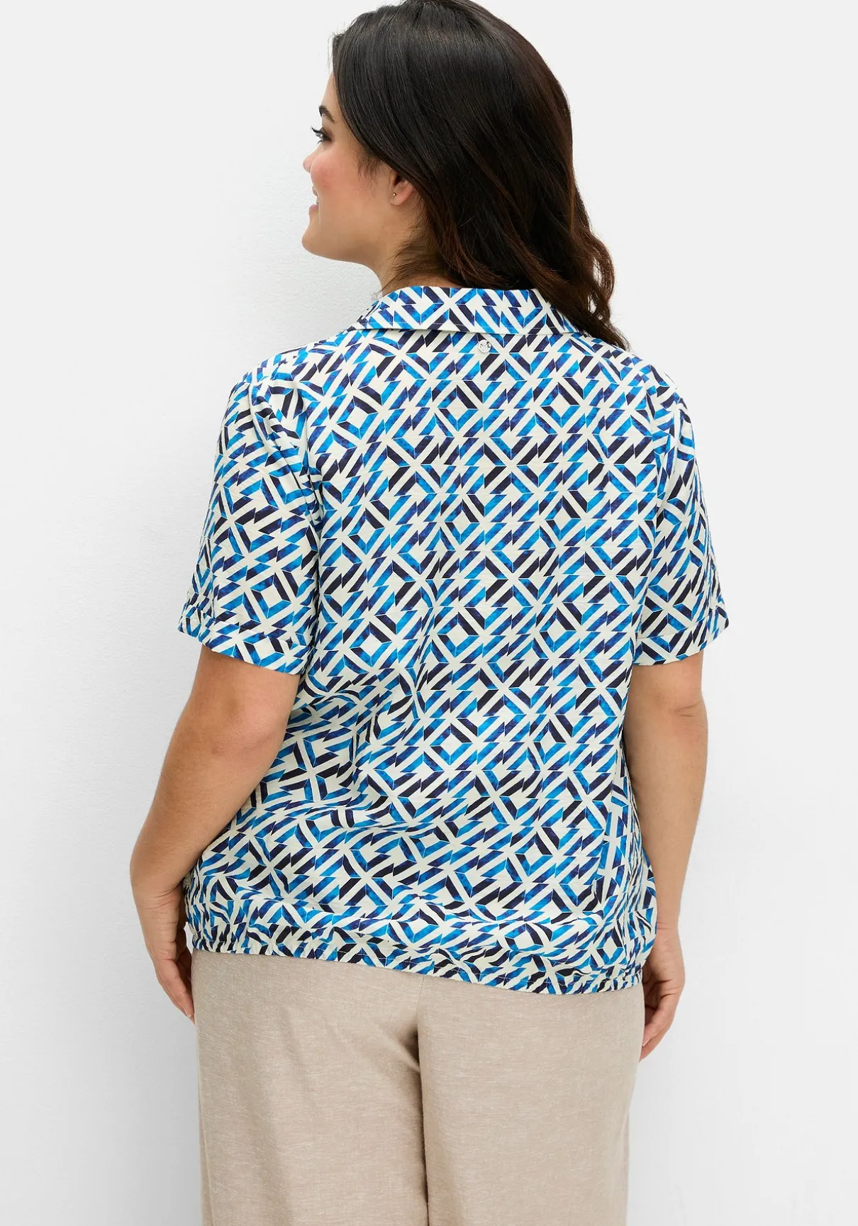 Tunika mit Grafikprint und Gummizugbund