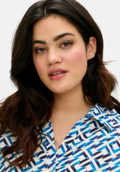 Tunika mit Grafikprint und Gummizugbund