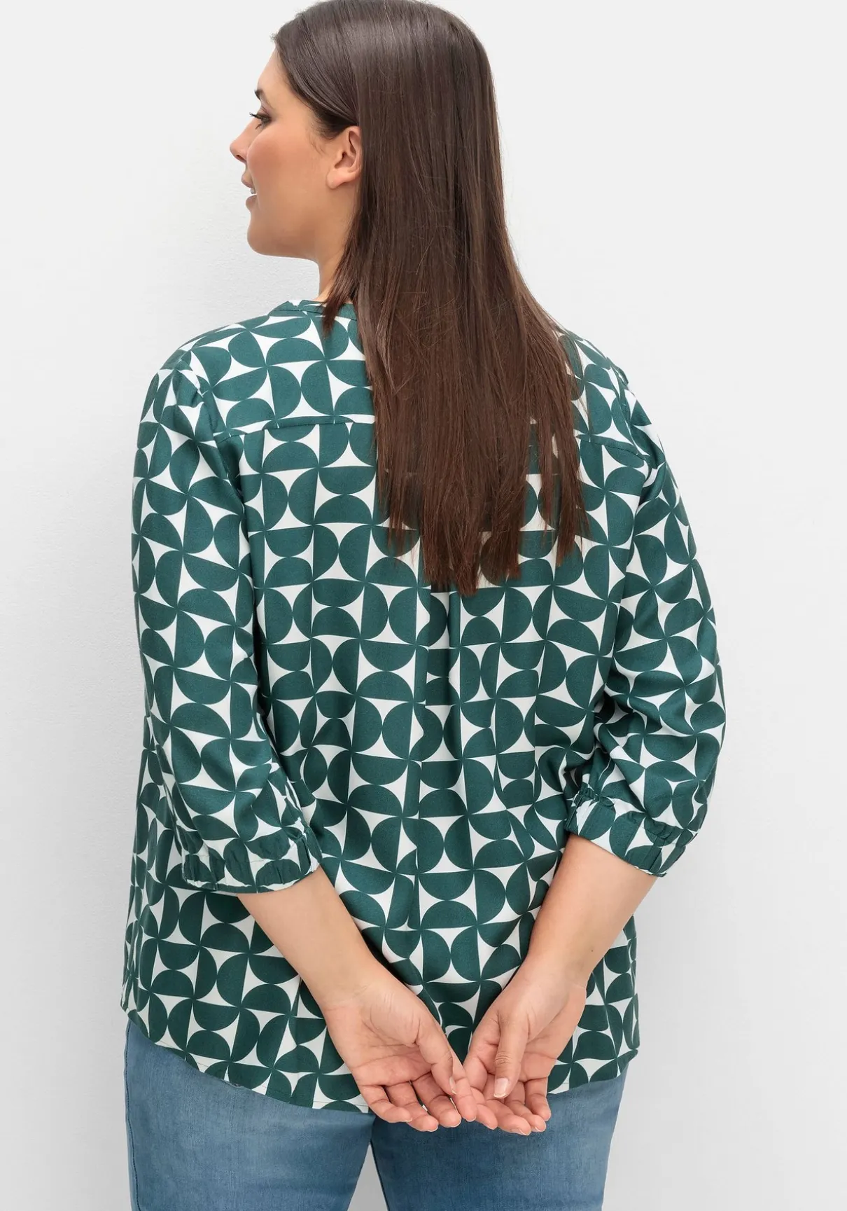 Tunika mit Grafikprint und 3/4-Ärmel