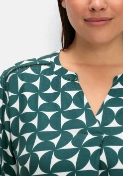 Tunika mit Grafikprint und 3/4-Ärmel