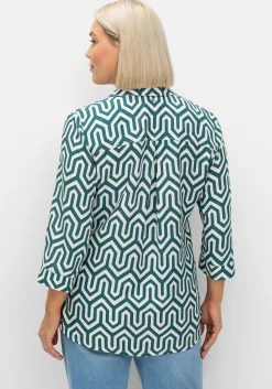 Tunika mit grafischem Alloverprint