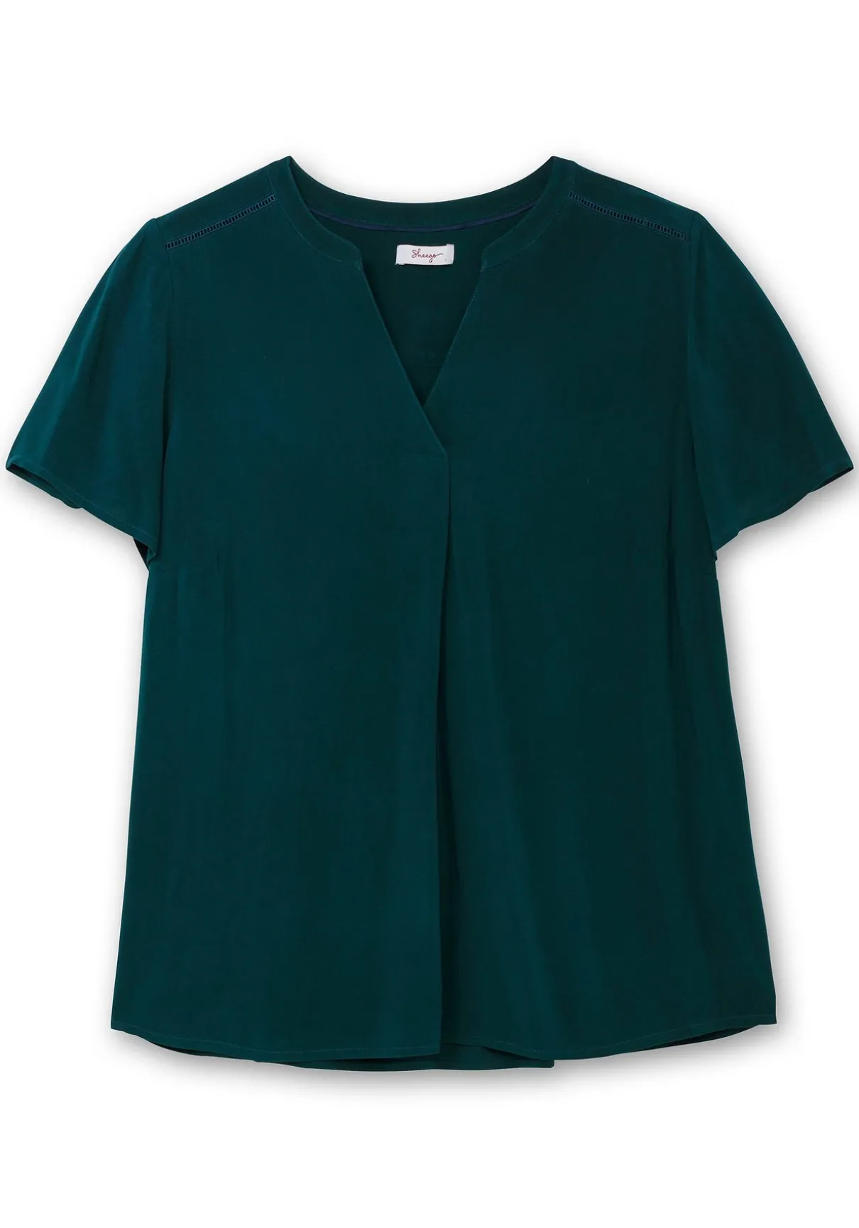 Tunika mit Kellerfalte und Hohlsaumspitze