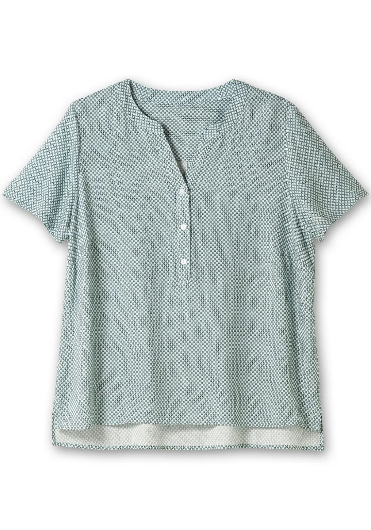 Tunika mit Kurzarm und verlängertem Rückenteil