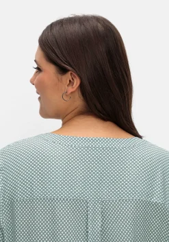 Tunika mit Kurzarm und verlängertem Rückenteil