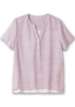 Tunika mit Kurzarm und verlängertem Rückenteil