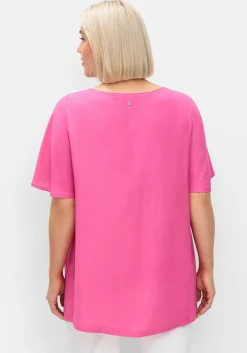 Tunika mit kurzen Flügelärmeln, in A-Linie