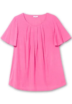 Tunika mit kurzen Flügelärmeln, in A-Linie