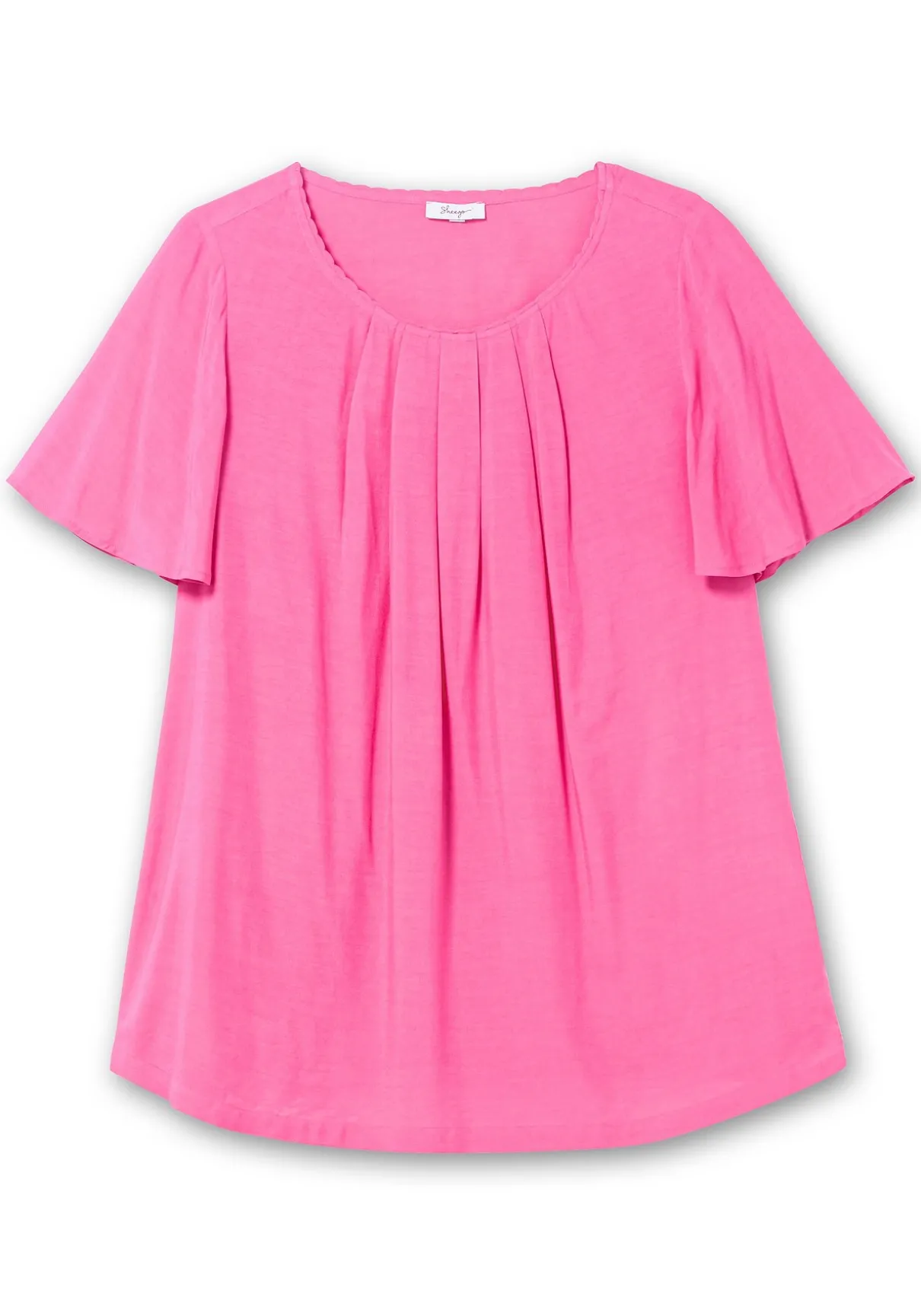 Tunika mit kurzen Flügelärmeln, in A-Linie