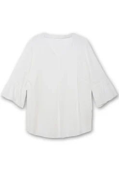 Tunika mit 3/4-langen Volantärmeln