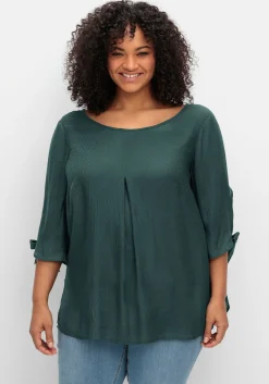 Tunika mit Ärmel-Details und V-Ausschnitt hinten