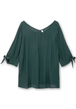 Tunika mit Ärmel-Details und V-Ausschnitt hinten