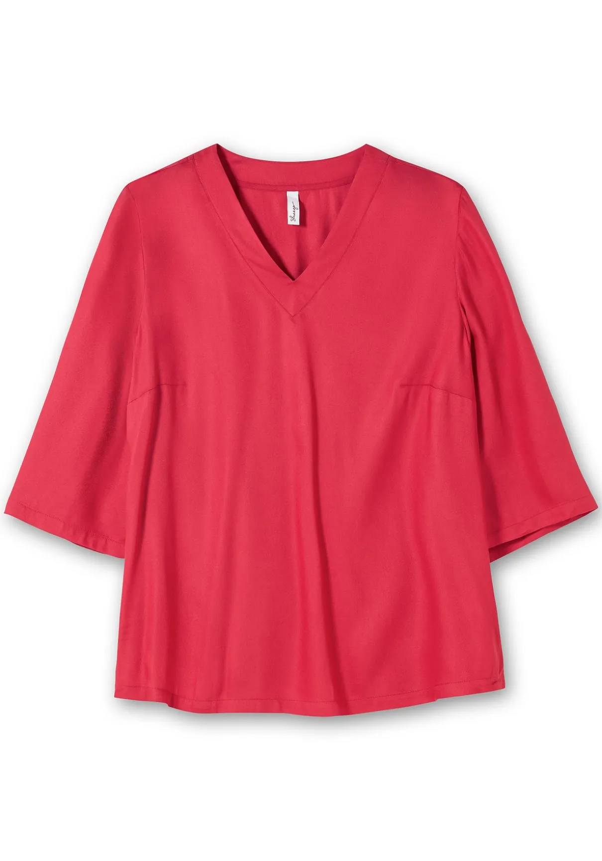 Tunika mit 3/4-Ärmeln und V-Ausschnitt