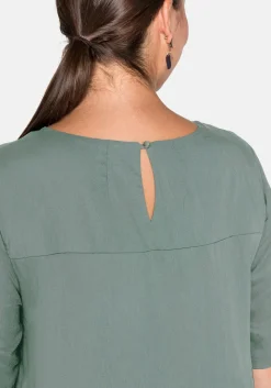 Tunika mit Rundhalsausschnitt und Rückenpasse