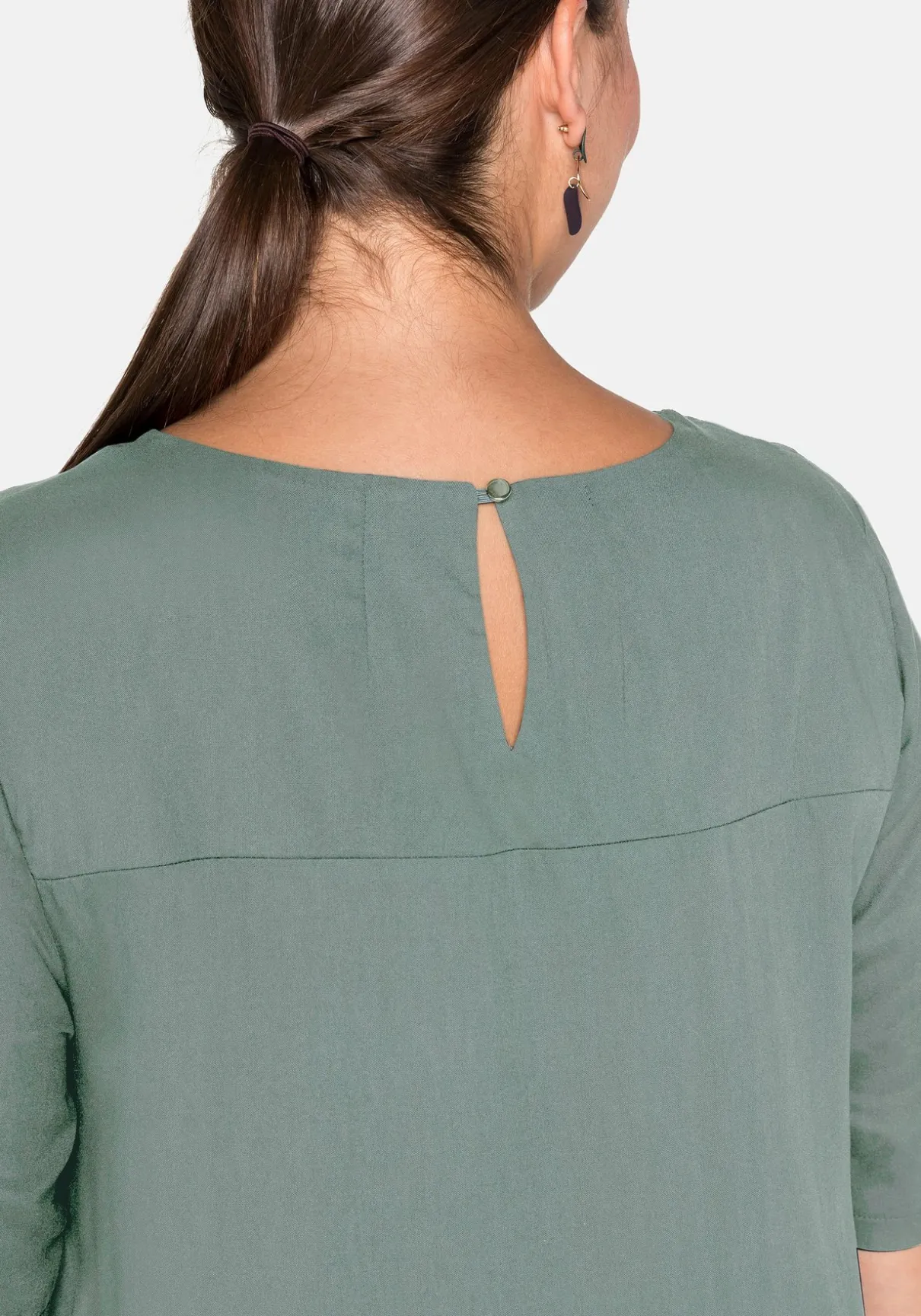 Tunika mit Rundhalsausschnitt und Rückenpasse