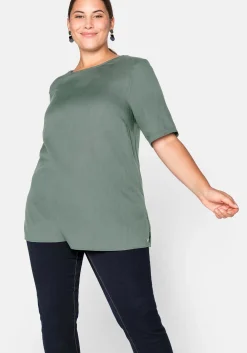 Tunika mit Rundhalsausschnitt und Rückenpasse