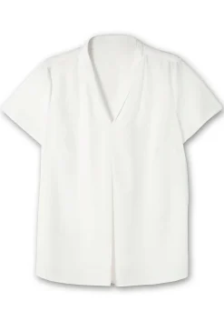 Tunika mit V-Ausschnitt und Faltendetail vorn