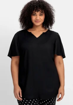 Tunika mit weitem Ärmel, in leichter A-Linie