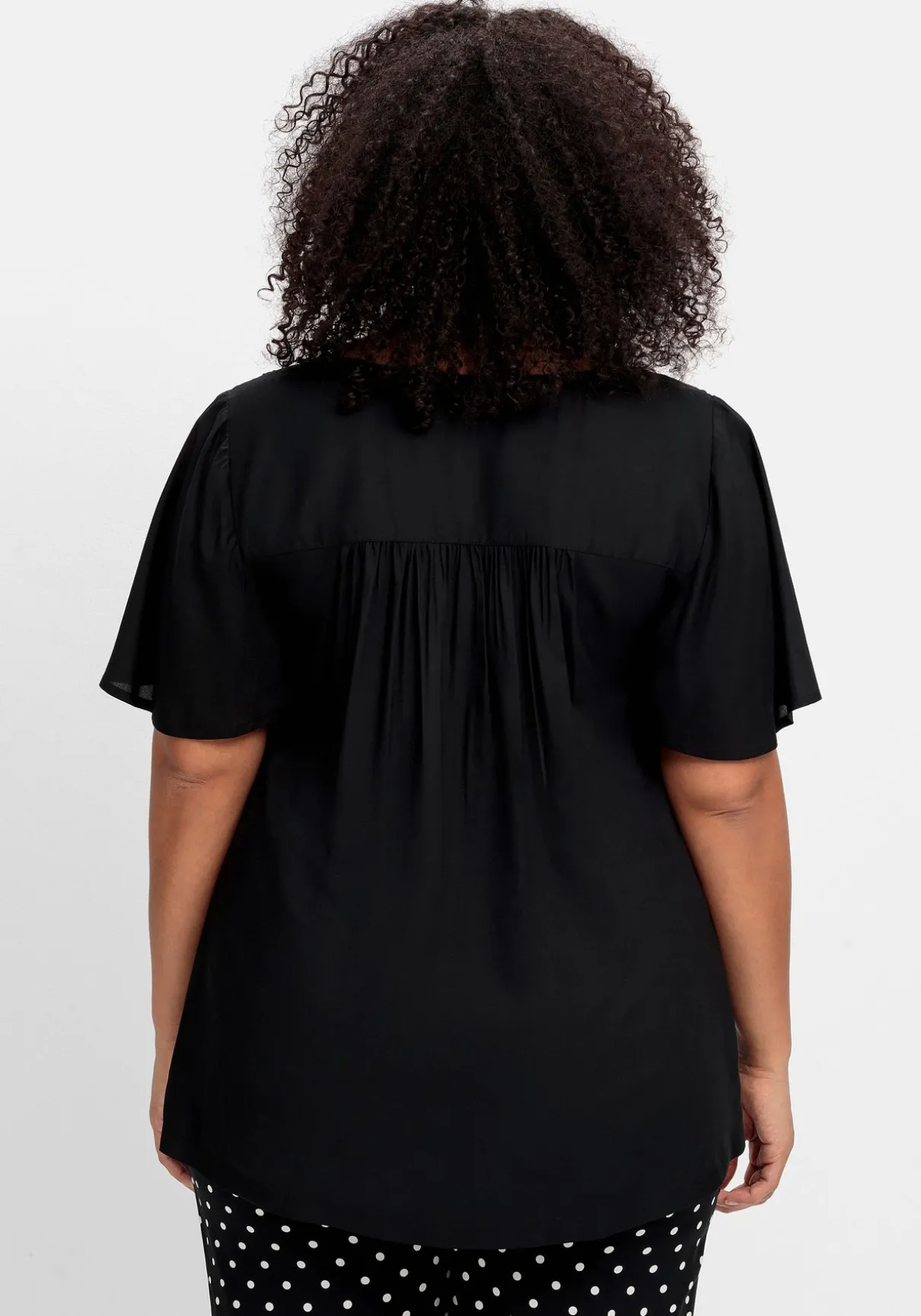 Tunika mit weitem Ärmel, in leichter A-Linie