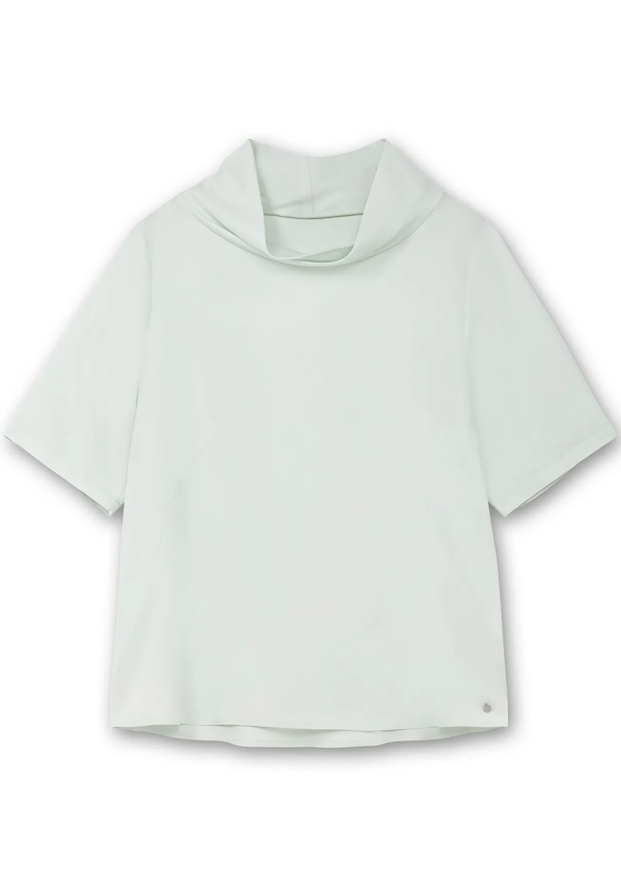 Tunika mit weitem Stehkragen, leicht schimmernd