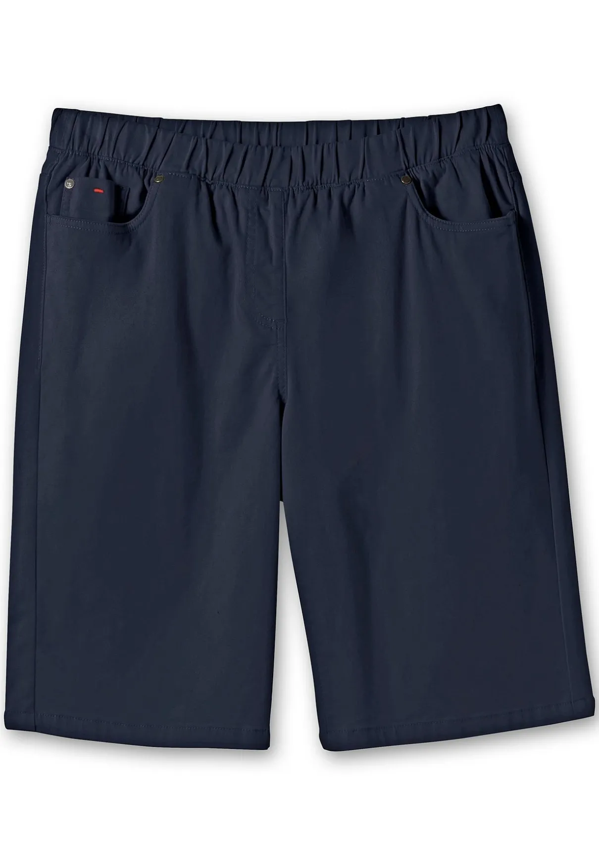 Twill-Bermudas in 5-Pocket-Form, mit Gummizugbund