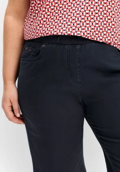 Twill-Bermudas in 5-Pocket-Form, mit Gummizugbund