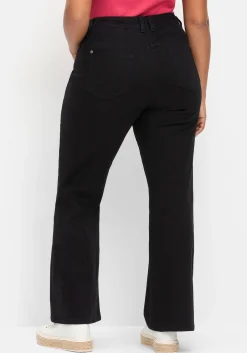 Twillhose in Bootcutform mit Shaping-Einsatz