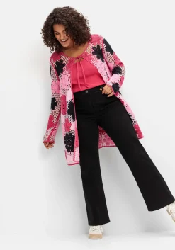 Twillhose in Bootcutform mit Shaping-Einsatz