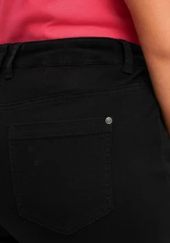 Twillhose in Bootcutform mit Shaping-Einsatz