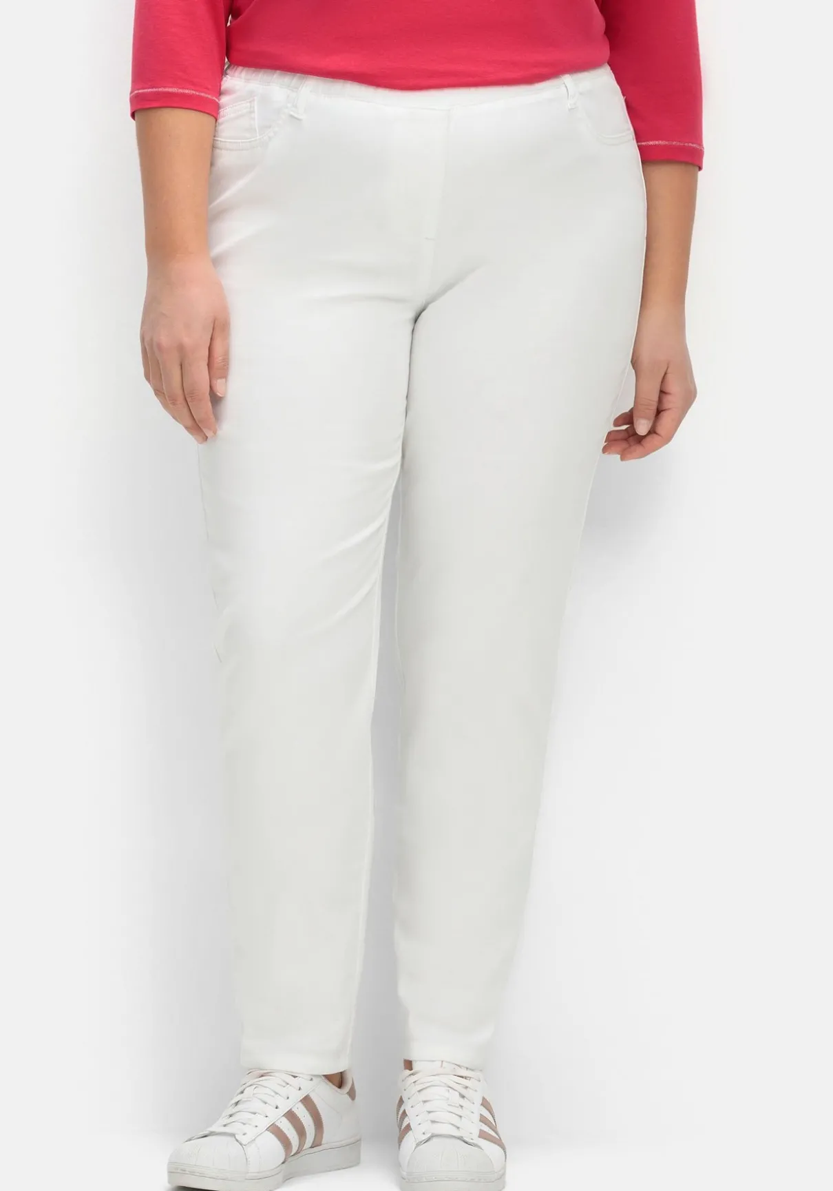 Twillhose mit Schlupfbund, in schmaler Beinform