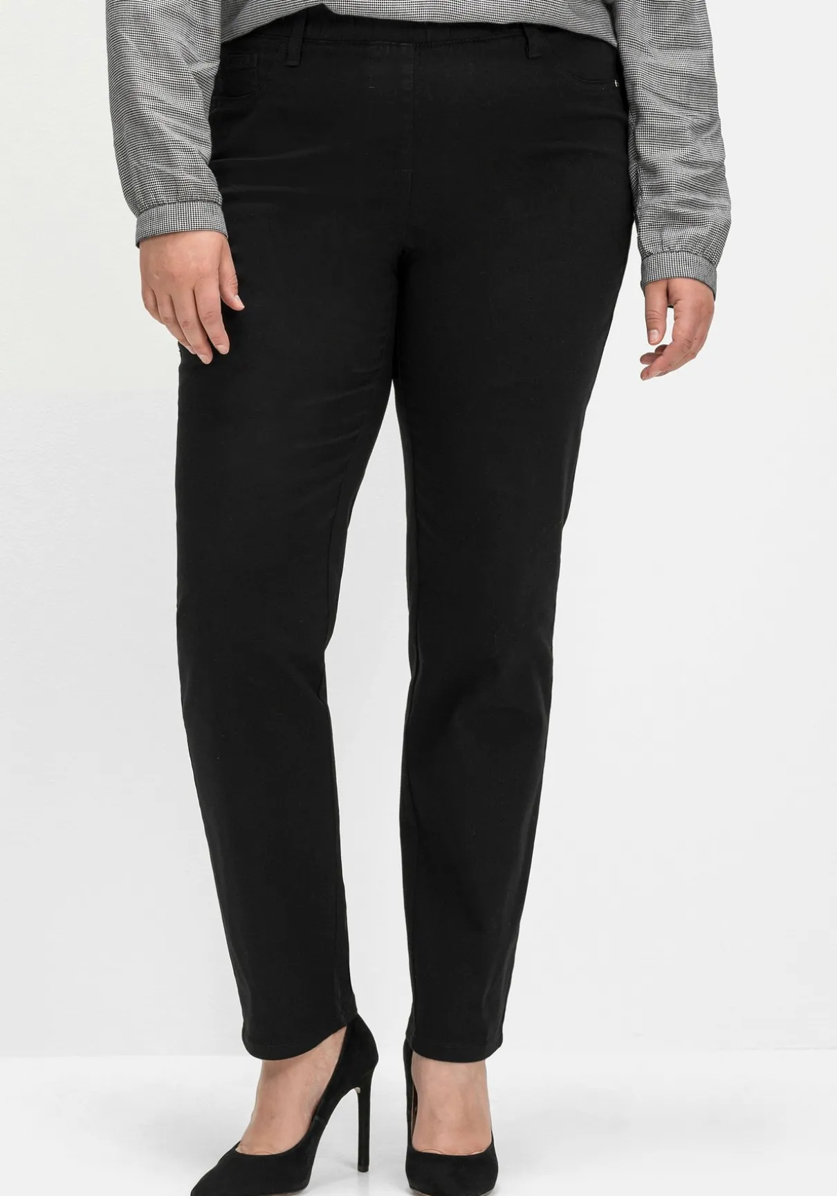 Twillhose mit Schlupfbund, in schmaler Beinform