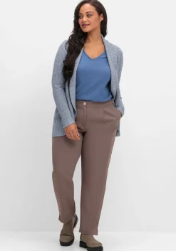 Verschlusslose Strickjacke mit Schalkragen