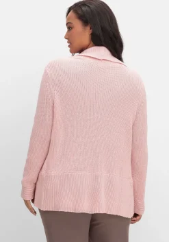 Verschlusslose Strickjacke mit Schalkragen