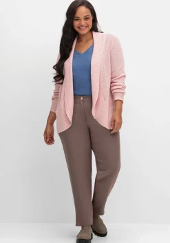 Verschlusslose Strickjacke mit Schalkragen