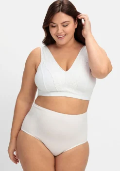 Verschlussloser BH ohne Bügel, mit Spitze