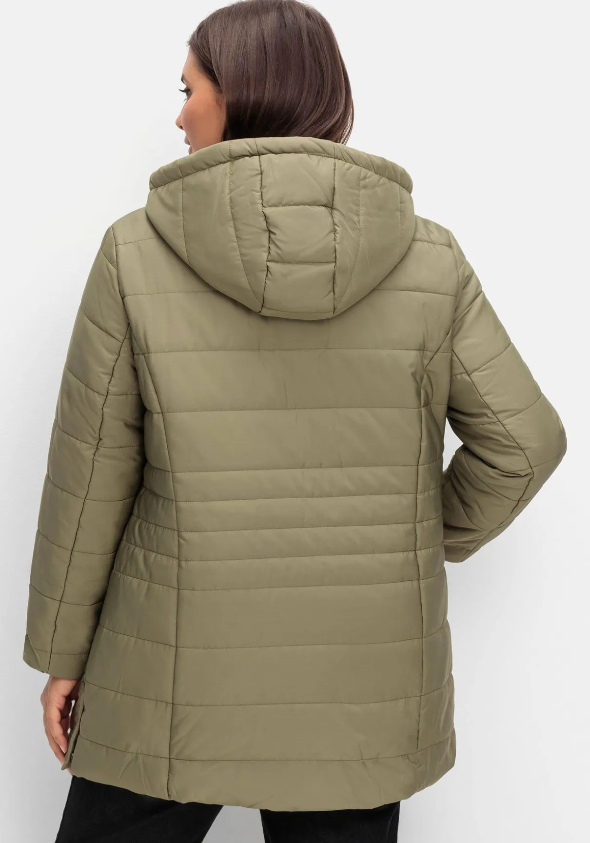 Warm wattierte Steppjacke mit Kapuze