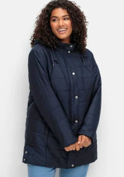 Warm wattierte Steppjacke mit Kapuze