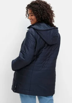 Warm wattierte Steppjacke mit Kapuze