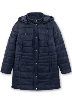 Warm wattierte Steppjacke mit Kapuze