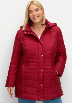 Warm wattierte Steppjacke mit Kapuze