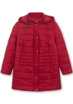 Warm wattierte Steppjacke mit Kapuze