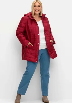 Warm wattierte Steppjacke mit Kapuze