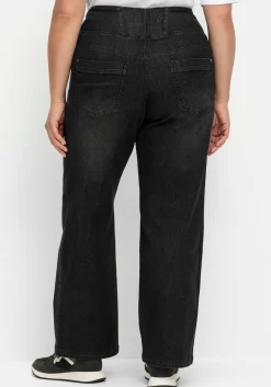 Weite High-Waist-Jeans im Curvy-Schnitt ANNE