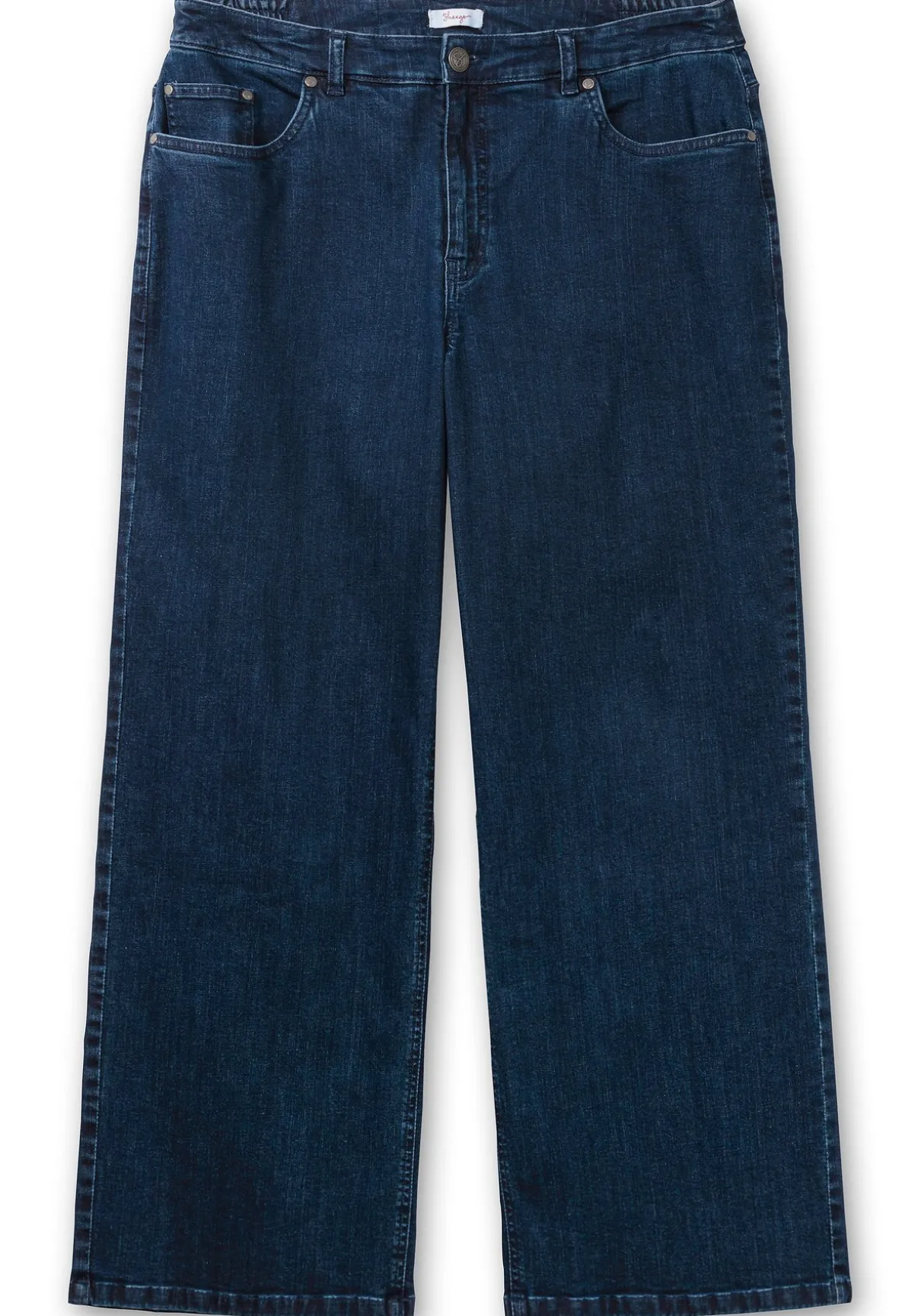 Weite High-Waist-Jeans im Curvy-Schnitt ELLA