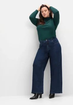 Weite High-Waist-Jeans im Curvy-Schnitt ELLA